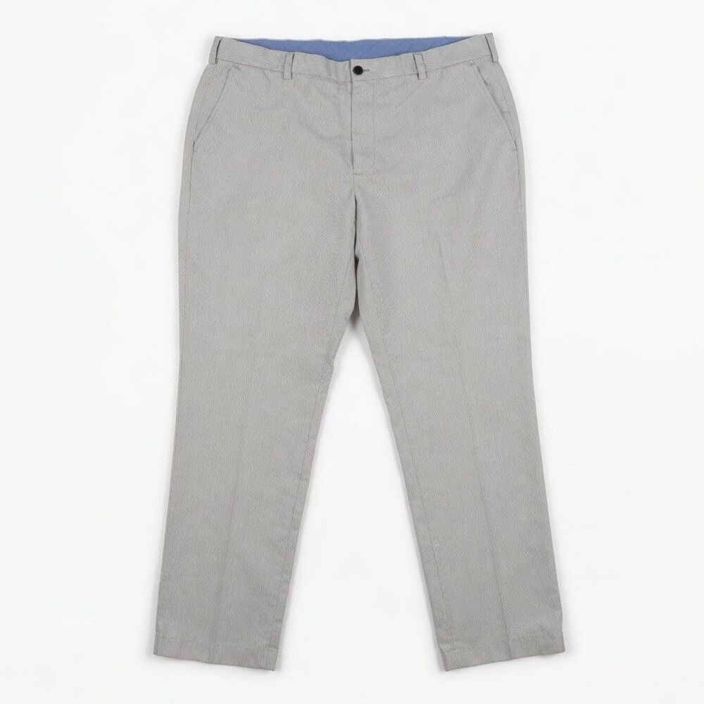 Brooks Brothers Chino Clark Pants W40 L32 100% Cotton Light Blue And Gray Lot 2 - Picture 2 of 16